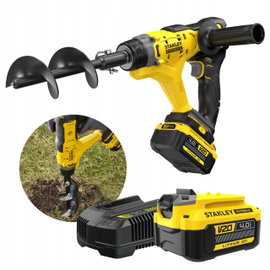 STANLEY WIERTNICA GLEBOWA AKUMUL. 18V V20 SFMCGA75M 1+4Ah + ŚWIDER 76x155mm
