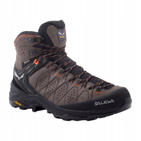 Buty trekkingowe wysokie męskie Salewa Alp Trainer 2 Mid GTX brązowe 47