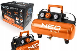 NEO KOMPRESOR AKUMULATOROWY SPRĘŻARKA 8 BAR 3,8L ENERGY+ 04-620
