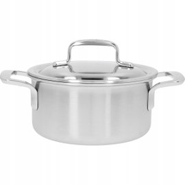 Demeyere 5-Plus Garnek niski z pokrywką 1.5 ltr