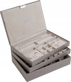 Pudełko na biżuterię potrójne XL (mink) Classic Supersize Stackers