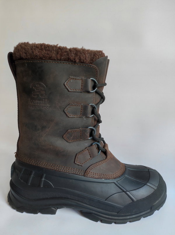 Buty zimowe męskie Kamik Alborg brązowe US_9_42