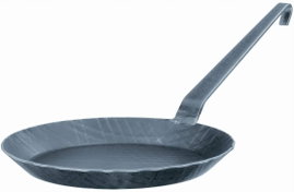 Roesle Patelnia żelazna kuta głęboka 28cm