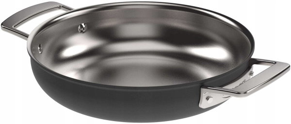 DEMEYERE BLACK 5 Patelnia płytka 2H 24 cm 5 warstw stali do 350'C