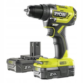 RYOBI AKUMULATOROWA WKRĘTARKA BEZSZCZOTKOWA 18V 2x2Ah R18DD5-220S .