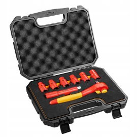 NEO TOOLS ZESTAW KLUCZE NASADOWE IZOLOWANE 8 SZTUK 1000V PRZEDŁUŻKA 01-307