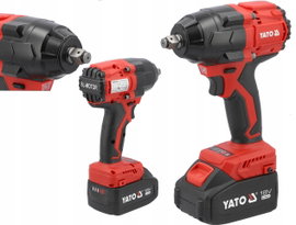 YATO KLUCZ UDAROWY AKUMUL. BEZSZCZOTKOWY 18V 800NM + 2x4Ah + TORBA +ADAPTER