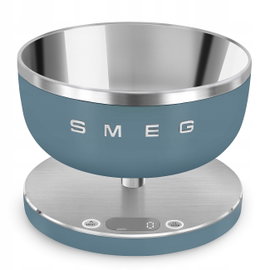 Waga kuchenna elektroniczna Storm Blue mat Collezione SMEG