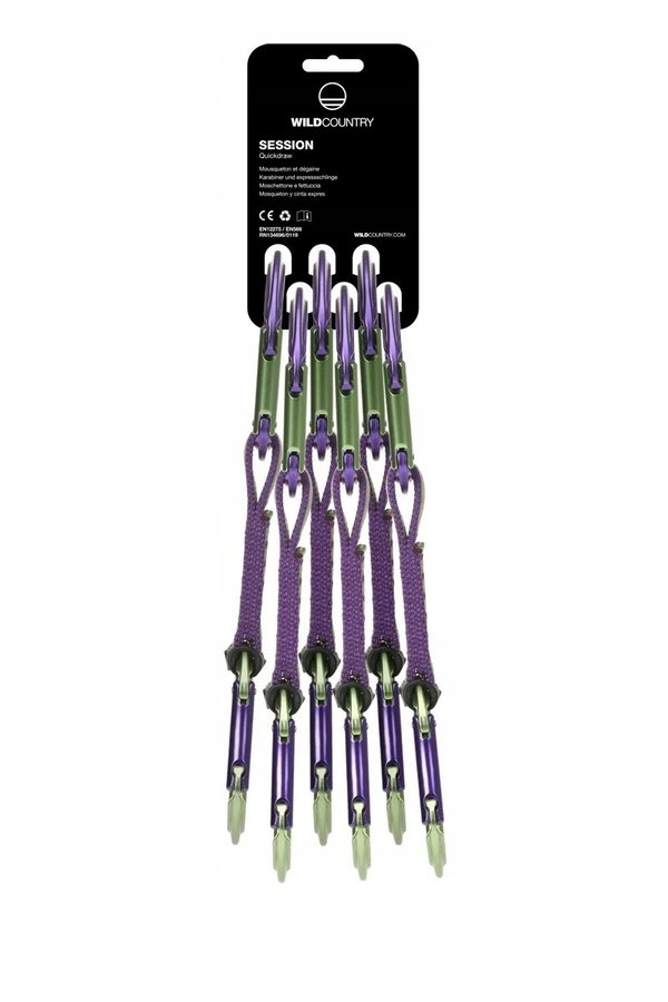 Zestaw Wild Country Ekspresów Session 12 CM 6 Pak Purple Green
