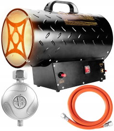 NEO NAGRZEWNICA DMUCHAWA GAZOWA PIECYK 30kW PIEZO + WĄŻ REDUKTOR 90-084