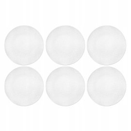 SELTMANN LIFE FASHION LUXURY WHITE Zestaw 6 talerzy obiadowych 28 cm