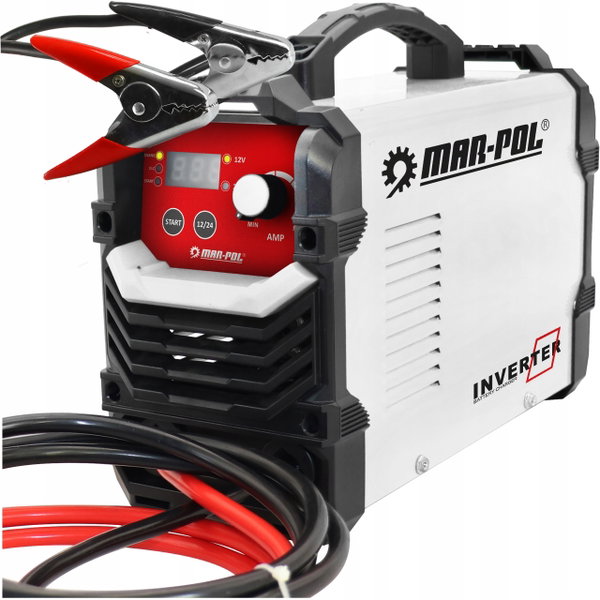 PROSTOWNIK INWERTOROWY 12V 24V ROZRUCH ŁADOWANIE AKUMULATORÓW 600A M89382