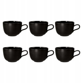 SELTMANN LIBERTY VELVET BLACK Zestaw 6 filiżanek do kawy 380 ml