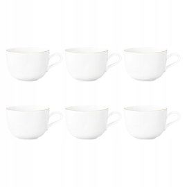 SELTMANN LIBERTY GOLDLINE Zestaw 6 filiżanek do kawy 380 ml