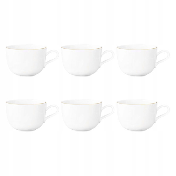 SELTMANN LIBERTY GOLDLINE Zestaw 6 filiżanek do kawy 380 ml