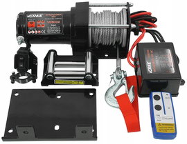 WYCIĄGARKA ELEKTRYCZNA 12V 1360KG WCIĄGARKA LINOWA SAMOCHODOWA LAWETY 12M