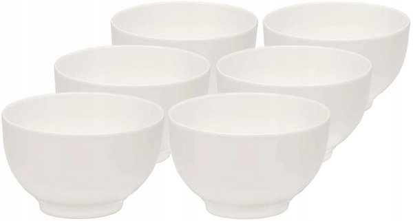 Zestaw misek śniadaniowych 6 szt. 750 ml Basic Oval White Villeroy & Boch