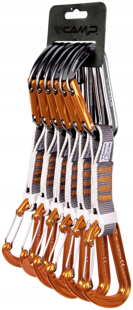 Zestaw ekspresów wspinaczkowych Camp Photon Mixed Ks 12cm 6 Pack