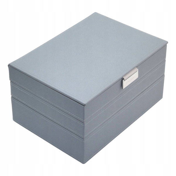 Pudełko na biżuterię, potrójne (błękitne) Classic Stackers