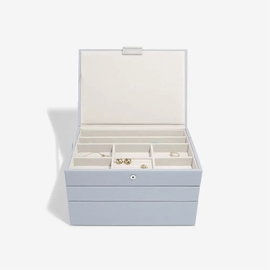 Pudełko na biżuterię potrójne (lawendowe) Classic Stackers