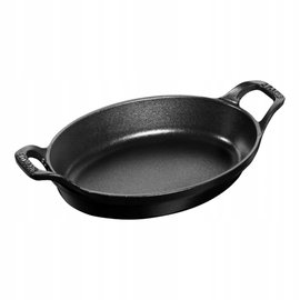 Staub Owalne naczynie 28x20 cm, czarne