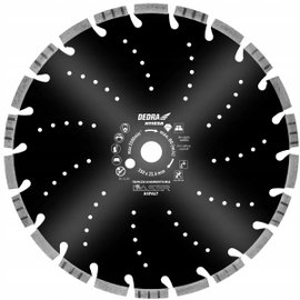 TARCZA DO CIĘCIA ASFALTU LASER ASFALT DEDRA 400MM DIAMENTOWA SEGMENTOWA