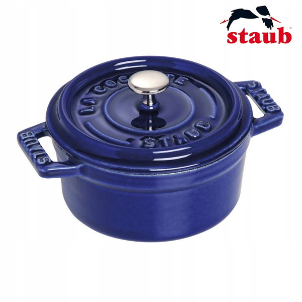 Staub Mini Cocotte Mini garnek żeliwny okrągły 250 ml, niebieski