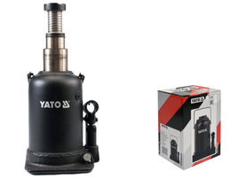 YATO PODNOŚNIK HYDRAULICZNY DWUSTOPNIOWY SŁUPEK BUTELKOWY WYSOKI 12T YT1715