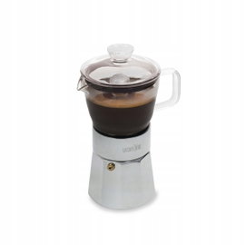Szklana kawiarka 290 ml (srebrna) Verona La Cafetiere