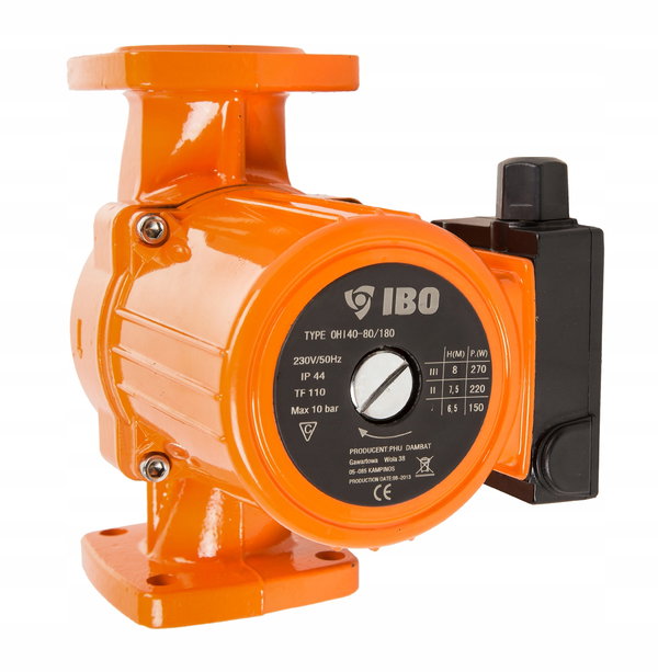 IBO OHI 40-80/200 POMPA OBIEGOWA 3-BIEGOWA CYRKULACYJNA WYDAJNA 150-270W
