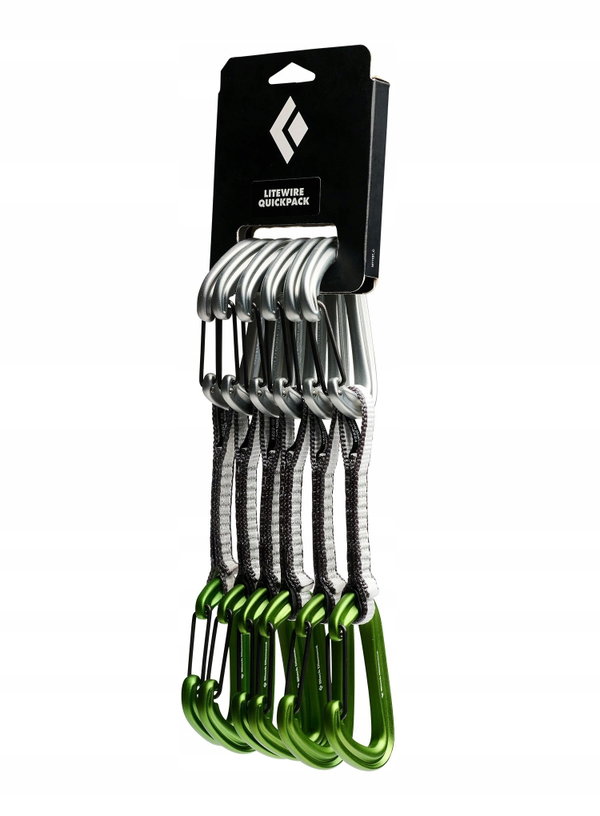Zestaw Ekspresów Black Diamond Litewire 12cm 6-Pak zielony