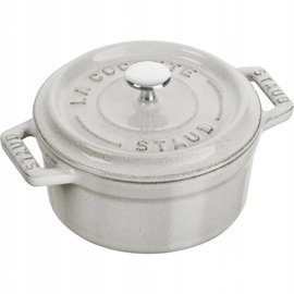 Staub Mini Cocotte Mini garnek żeliwny okrągły 250 ml, truflowy