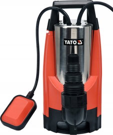 YATO POMPA ZANURZENIOWA ZATAPIALNA WODY BRUDNEJ CZYSTEJ 1100W INOX +PŁYWAK