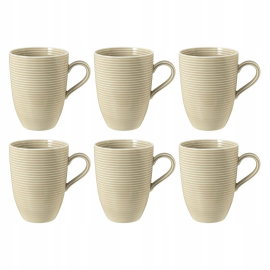 SELTMANN BEAT COLOR GLAZE Zestaw 6 kubków z uchwytem 350 ml