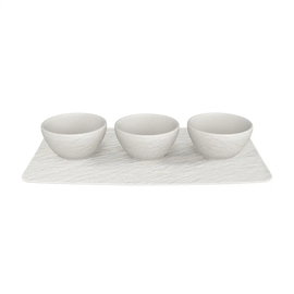 Zestaw do dipów 4 el. Manufacture Rock blanc Villeroy & Boch