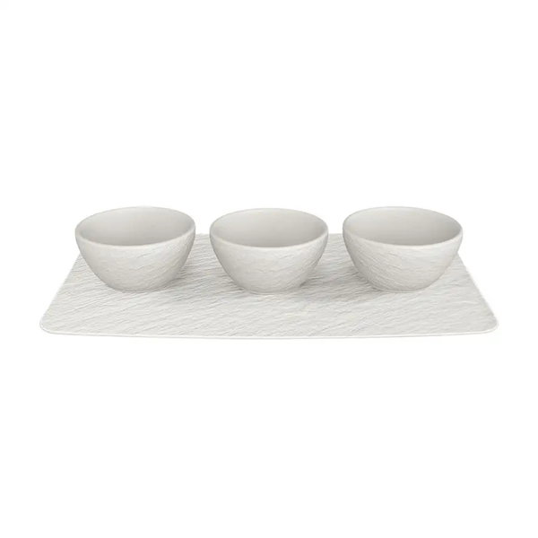 Zestaw do dipów 4 el. Manufacture Rock blanc Villeroy & Boch