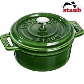 Staub Mini Cocotte Mini garnek żeliwny okrągły 250 ml, zielony