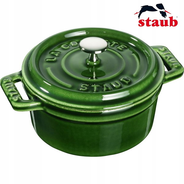 Staub Mini Cocotte Mini garnek żeliwny okrągły 250 ml, zielony