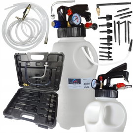 ZESTAW POMPA DO WYMIANY OLEJU SKRZYŃ AUTOMATYCZNYCH DSG 10L + 13 ADAPTERÓW