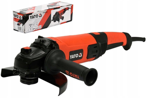 YATO SZLIFIERKA KĄTOWA KĄTÓWKA SIECIOWA 2000W 180MM ODPORNY KABEL YT-82104