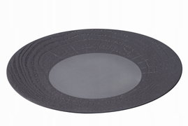 REVOL Arborescence talerz plaski 28 cm czarny porcelana francuska