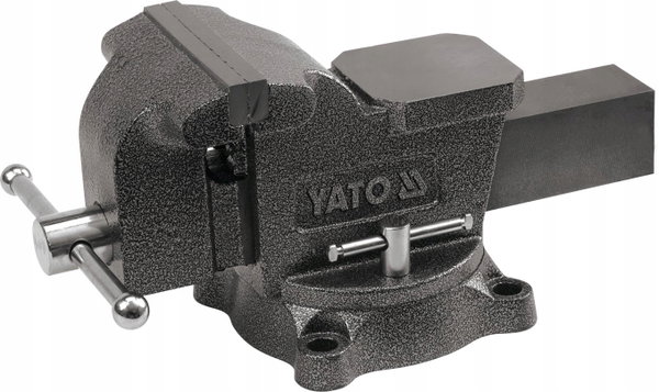 YATO IMADŁO ŚLUSARSKIE OBROTOWE MASZYNOWE 125MM ŻELIWNE Z KOWADŁEM 360st.