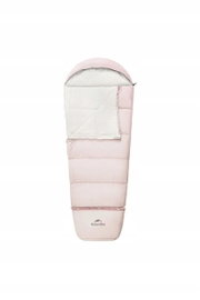 NATUREHIKE Śpiwór dziecięcy Cotton Kids C300 160x75cm różowy prawy