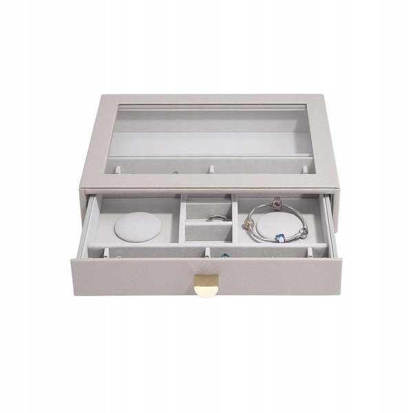 Pudełko na bransoletki i na zawieszki charm (taupe) Classic Stackers