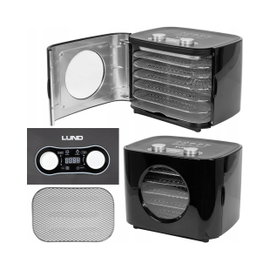 LUND SUSZARKA SPOŻYWCZA 300W 5 TAC DO GRZYBÓW OWOCÓW Z CZASOMIERZEM 68280
