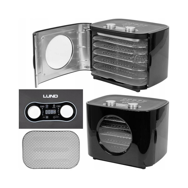 LUND SUSZARKA SPOŻYWCZA 300W 5 TAC DO GRZYBÓW OWOCÓW Z CZASOMIERZEM 68280
