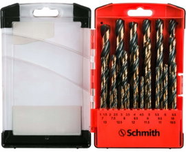 SCHMITH ZESTAW WIERTEŁ DO METALU HSS PRO 25 SZT WALIZKA SQWMP-022