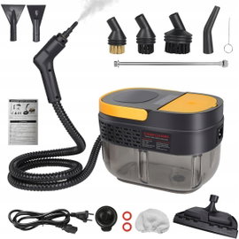 Myjka parowa 2500W 1600ml z regulacją pary i długim przewodem do kuchni