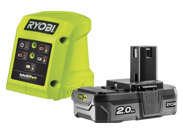 RYOBI AKUMULATOR 2.0AH 18V ONE+ Z ŁADOWARKĄ 1.5A RC18115-120L