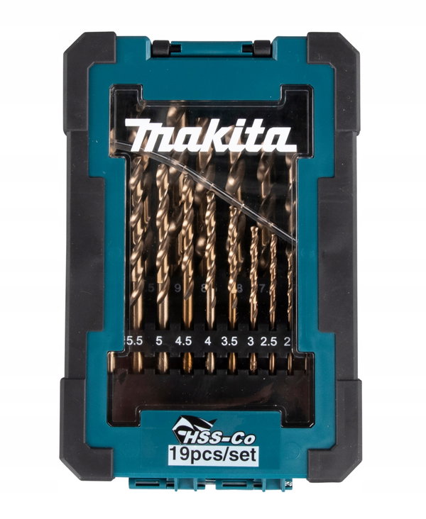 Makita D-67561 Zestaw wierteł kobaltowych HSS-Co 5% do wiertarki Makita PL